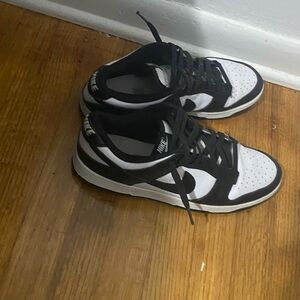 Nike Black and White Dunk Sneakers